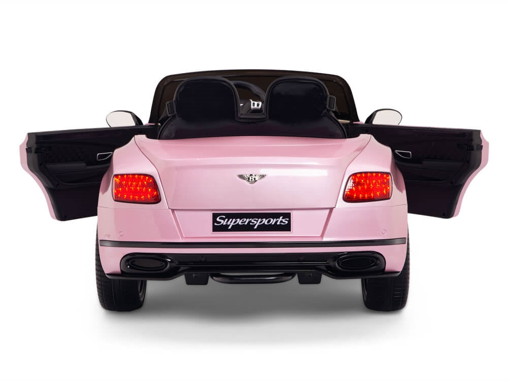 12V Bentley Continental Supersports Kids Battery Operated Ride On Car with Remote - Pink