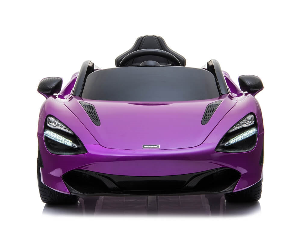 McLaren 720S 12V Kids Electric Ride On Car w/ Remote Control - Painted Purple
