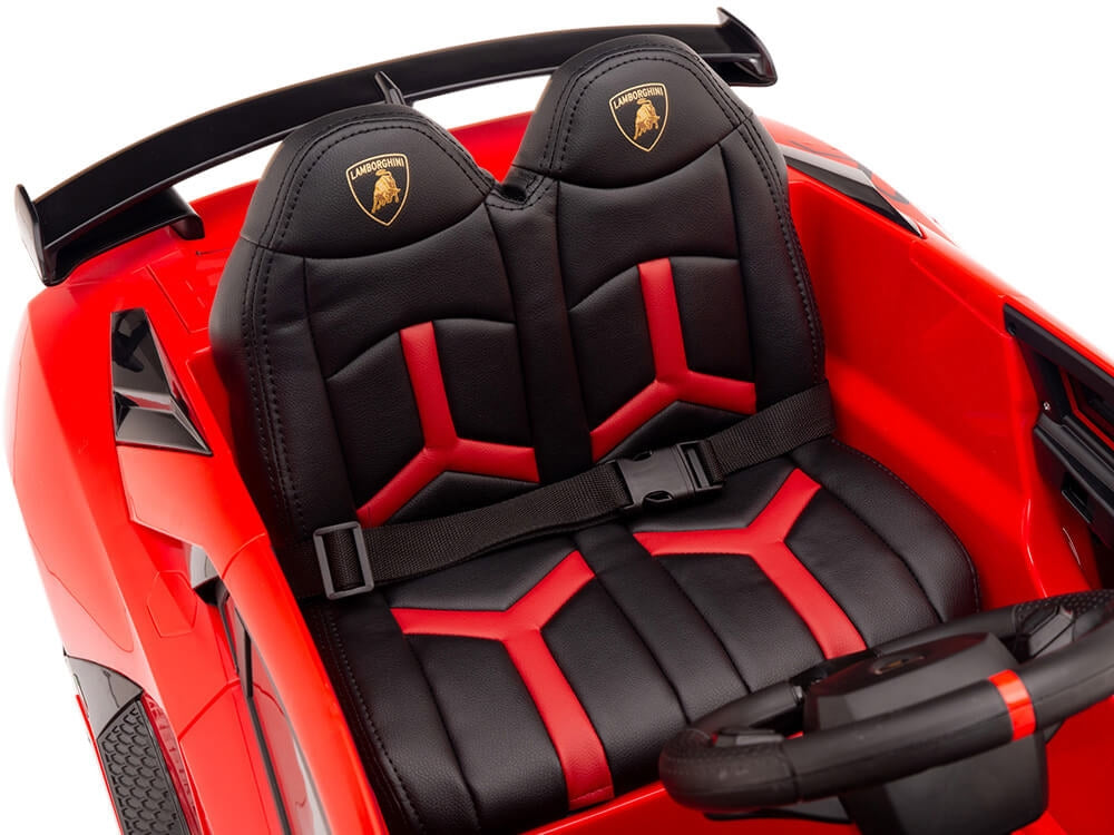 12V Lamborghini Aventador SVJ Kids Ride On Sports Car with Remote - Red