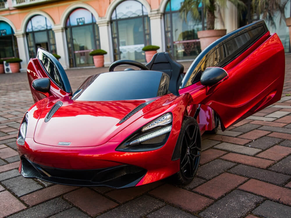 McLaren 720S 12V Kids Electric Ride On Car w/ Remote Control - Painted Red