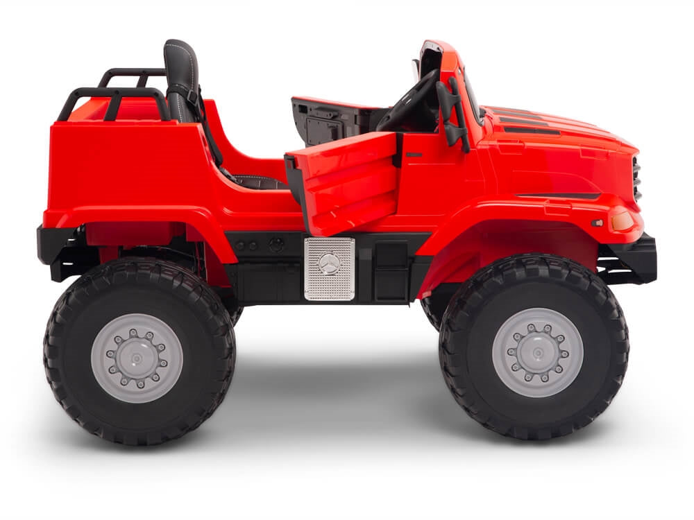 12V Mercedes-Benz Zetros Kids Electric Ride On Truck with Remote Control - Red
