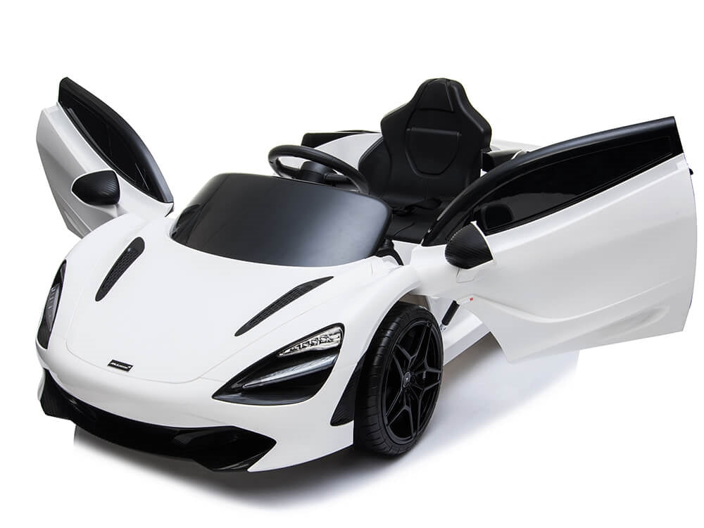 McLaren 720S 12V Kids Electric Ride On Car w/ Remote Control - Painted White