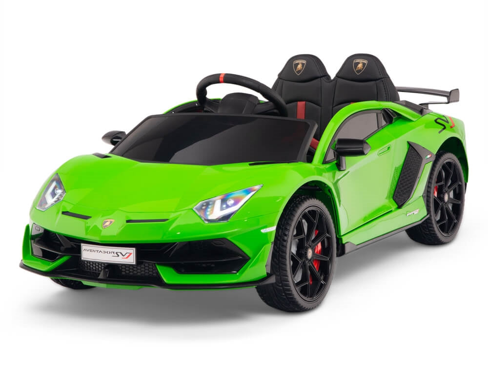 12V Lamborghini Aventador SVJ Kids Ride On Sports Car with Remote - Green