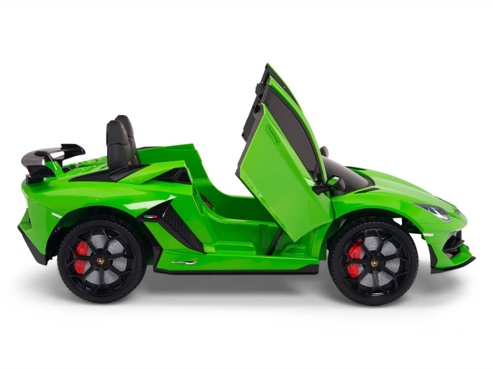 12V Lamborghini Aventador SVJ Kids Ride On Sports Car with Remote - Green