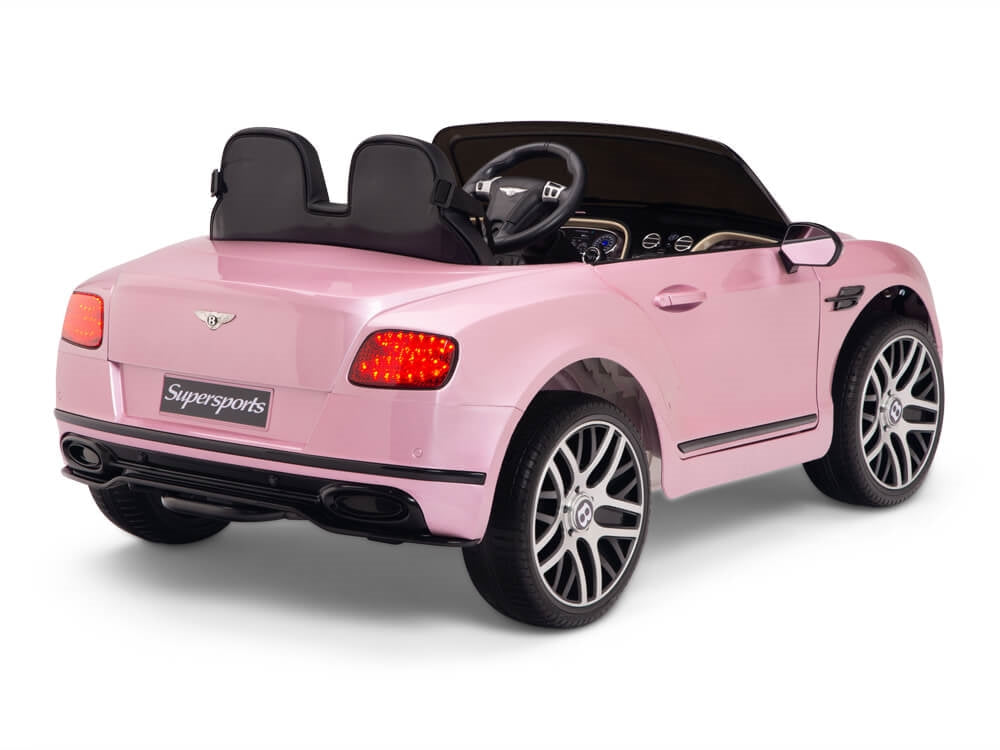 12V Bentley Continental Supersports Kids Battery Operated Ride On Car with Remote - Pink