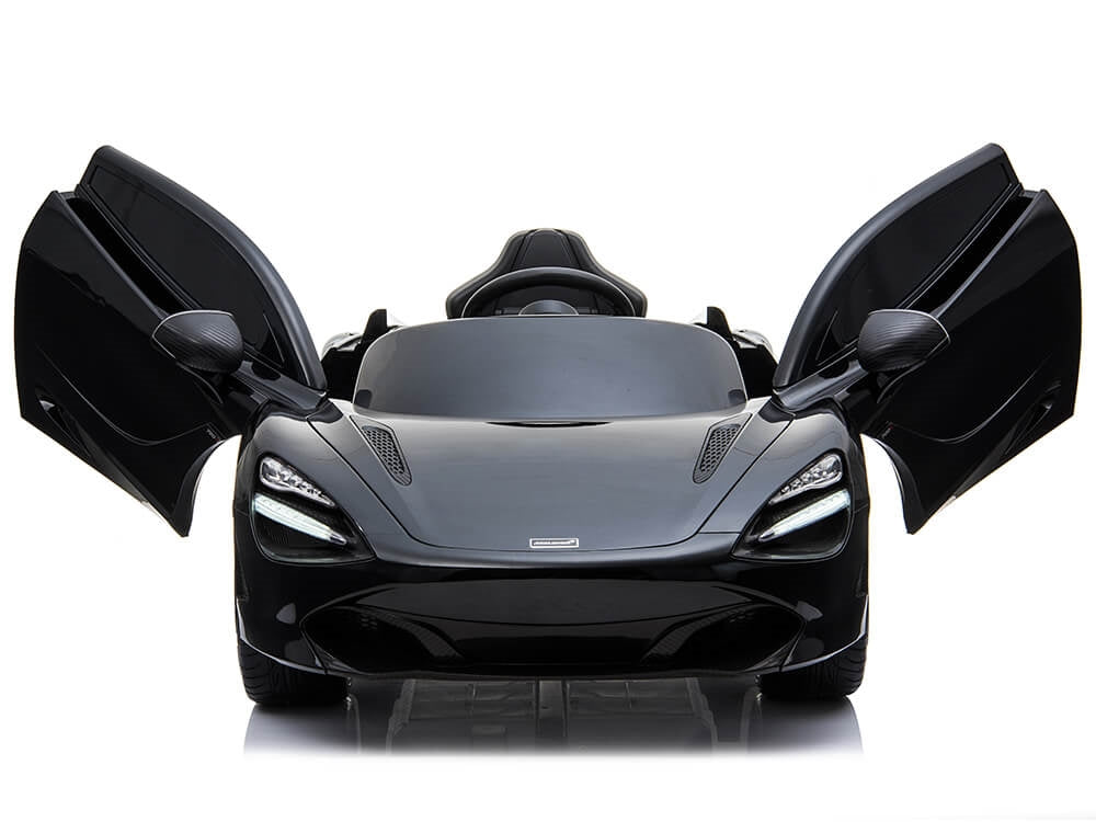 McLaren 720S 12V Kids Electric Ride On Car w/ Remote Control - Painted Black