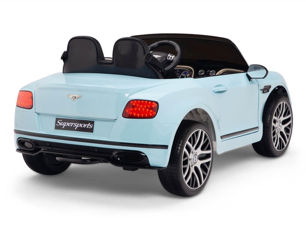 12V Bentley Continental Supersports Kids Electric Ride On Car with Remote - Blue