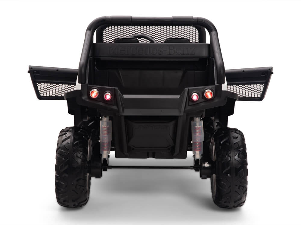 24V Mercedes Benz UNIMOG Kids Ride On UTV with Remote - White