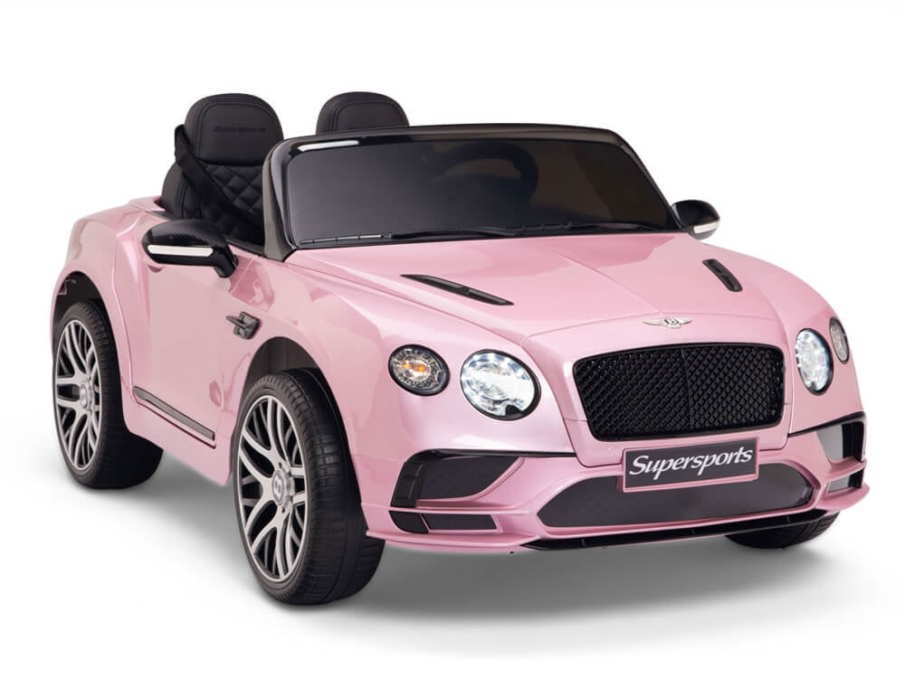 12V Bentley Continental Supersports Kids Battery Operated Ride On Car with Remote - Pink