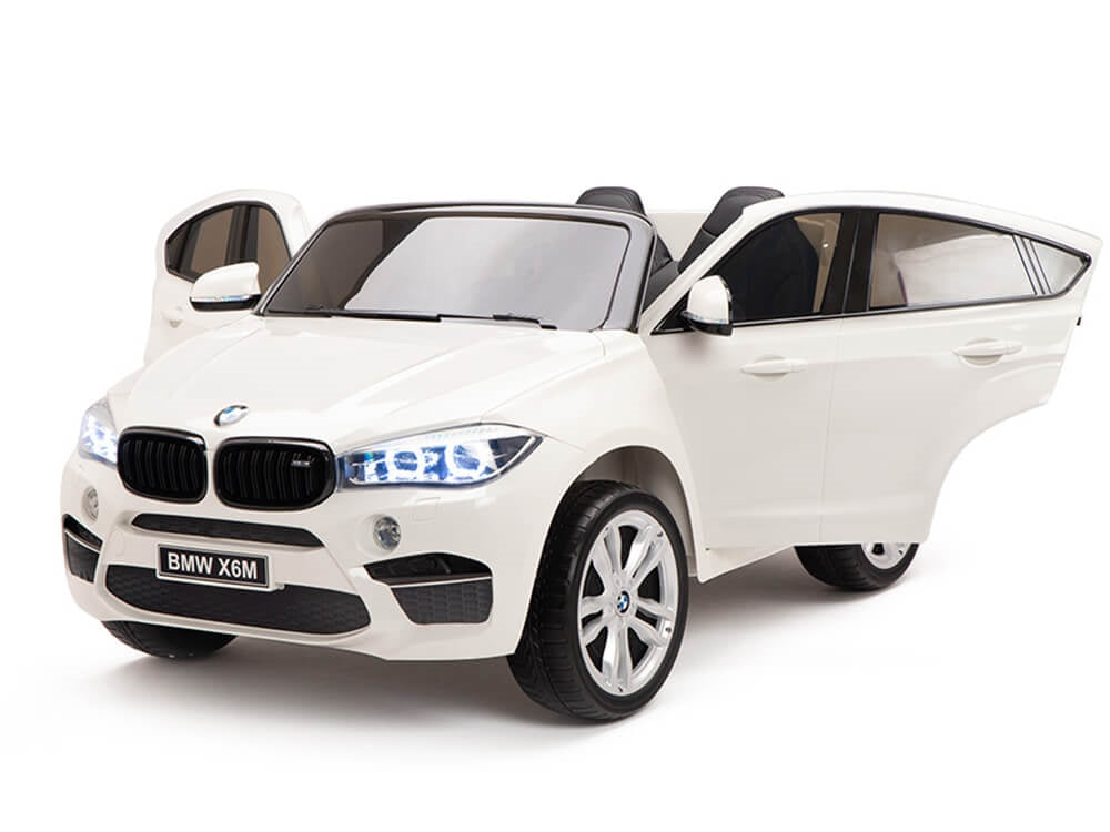 Two Seat BMW X6M Kids 12V Ride On Car with Remote - White