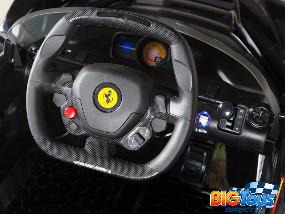 Ferrari 12V LaFerrari Kids Electric Ride On Car with MP3 and Remote Control - Black