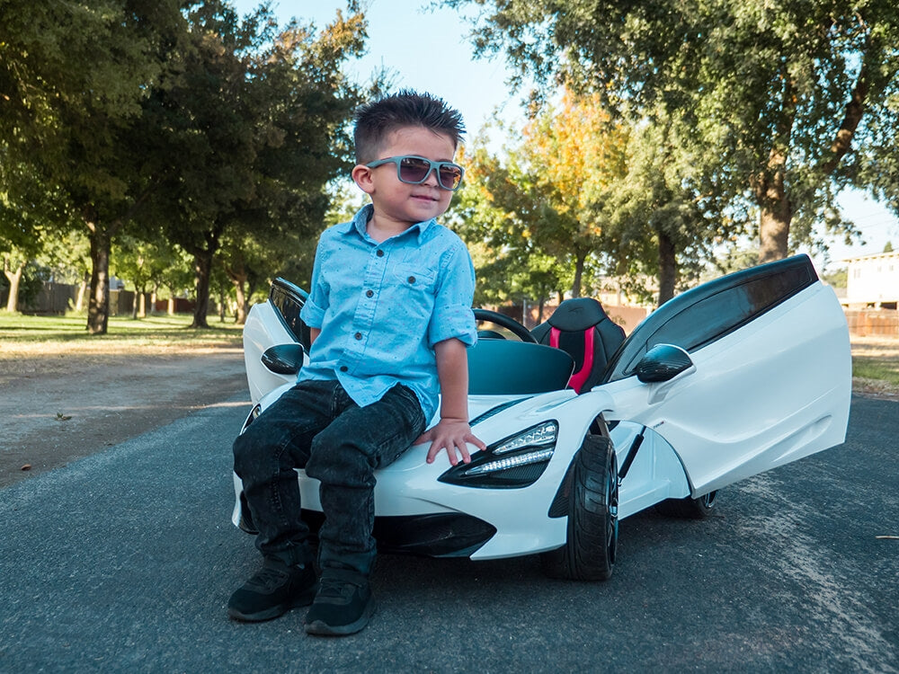 McLaren 720S 12V Kids Electric Ride On Car w/ Remote Control - Painted Orange