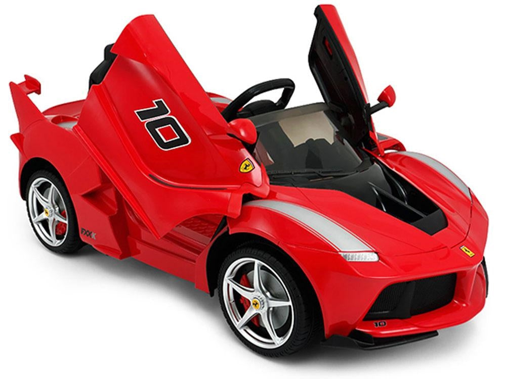 Ferrari 12V LaFerrari FXX K Electric Ride On Car for Kids with 2.4 GHz Remote Control, 2 Motors - Red