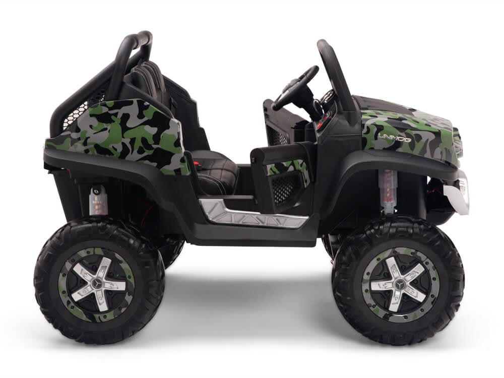 24V Mercedes Benz UNIMOG Kids Ride On UTV with Remote - Camo