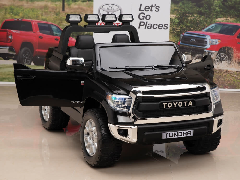 12V Kids Battery Powered Remote Control SPECIAL EDITION Toyota Tundra Ride On Truck - Black