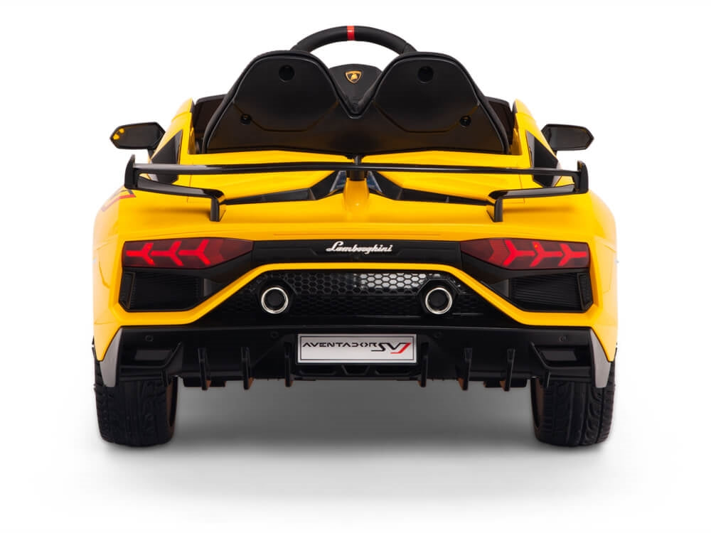 12V Lamborghini Aventador SVJ Kids Ride On Sports Car with Remote - Yellow