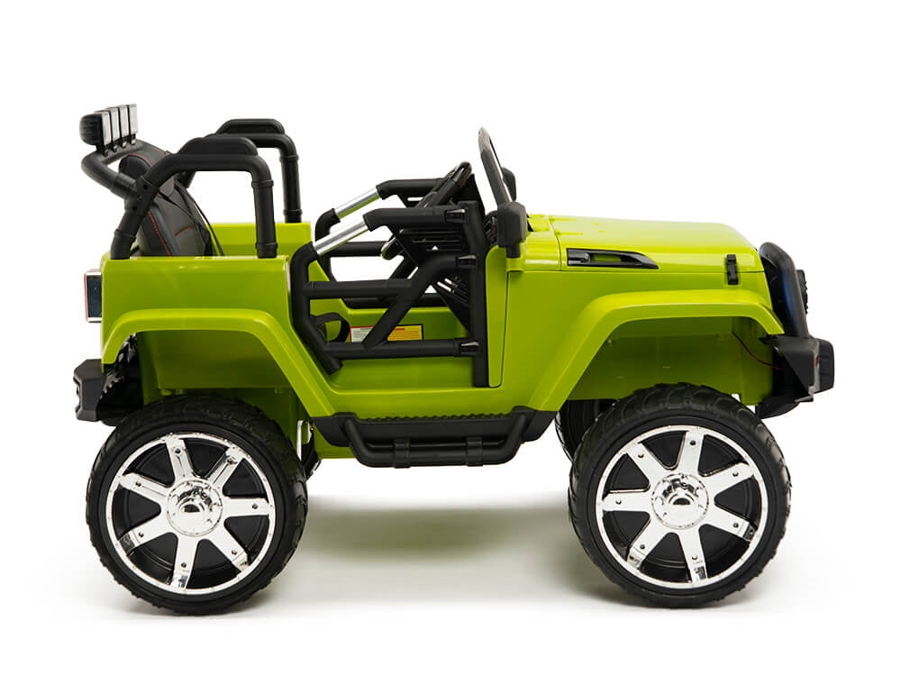 12V Kids Battery Operated Ride On Truck with EVA Wheels and Remote Control - Green