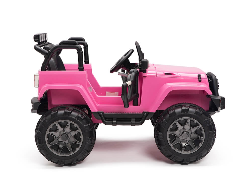 Kids 12V Battery Operated Ride On Truck with Big Wheels RC / Remote Control - Pink