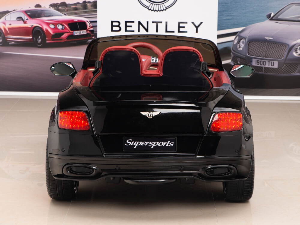 12V Bentley Continental Supersports Kids Battery Operated Ride On Car with Remote - Black