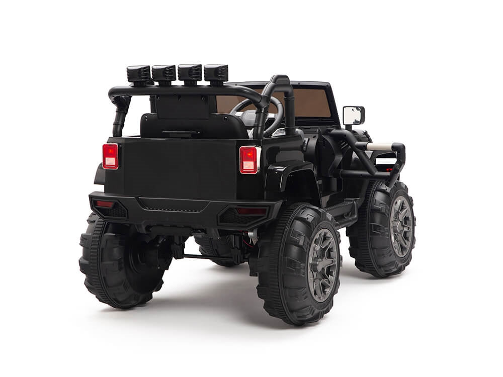 Kids 12V Battery Powered Ride On Truck with Big Wheels RC / Remote Control - Black