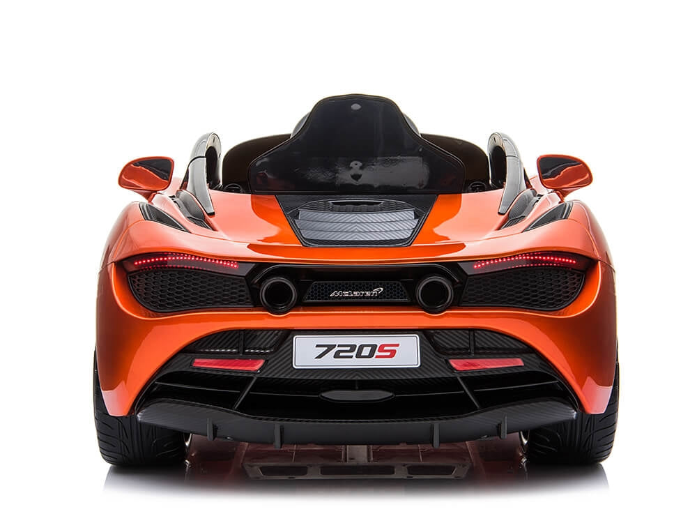 McLaren 720S 12V Kids Electric Ride On Car w/ Remote Control - Painted Orange