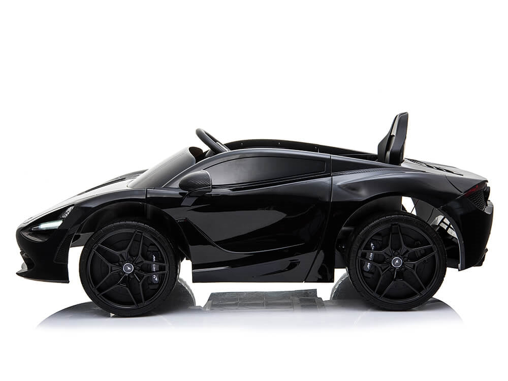 McLaren 720S 12V Kids Electric Ride On Car w/ Remote Control - Painted Black