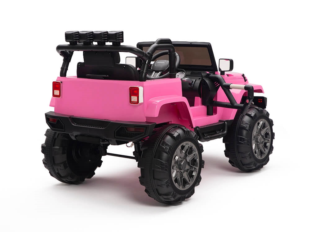 Kids 12V Battery Operated Ride On Truck with Big Wheels RC / Remote Control - Pink