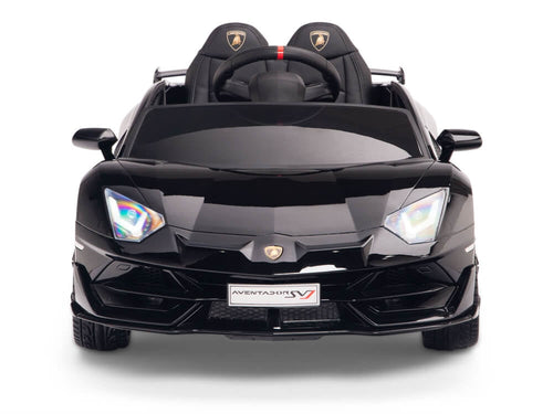 12V Lamborghini Aventador SVJ Kids Ride On Sports Car with Remote - Painted Black