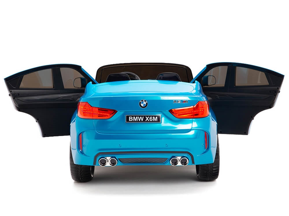 Two Seat BMW X6M Kids 12V Ride On Car with Remote - Blue