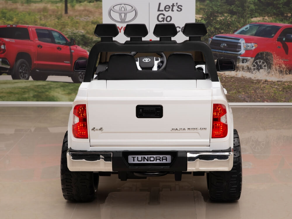 12V Kids Battery Powered Remote Control SPECIAL EDITION Toyota Tundra Ride On Truck - White