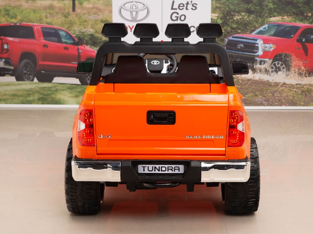 12V Kids Battery Powered Remote Control SPECIAL EDITION Toyota Tundra Ride On Truck - Orange